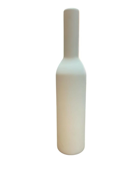 Vaso garrafa grande em cerâmica - branco