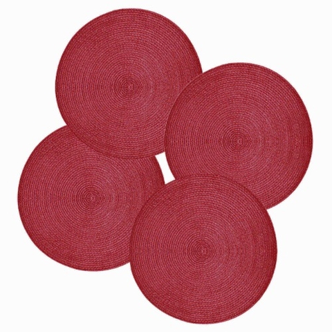 Sousplat Bordô – 33 cm | Elegância para Mesa Posta