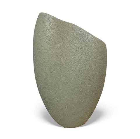 Vaso Estretto Cimento Verde Fosco - 26cm