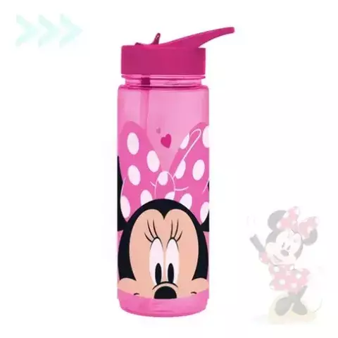 Garrafa c/ canudo Minnie - 650 ml
