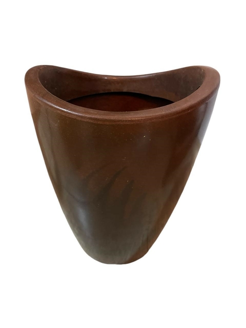 Vaso Decorativo Antique Marrom em Plástico – 25 x 32 cm