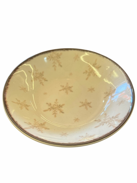 Tigela Natalina Decorativa em Cerâmica – 20 cm x 7 cm