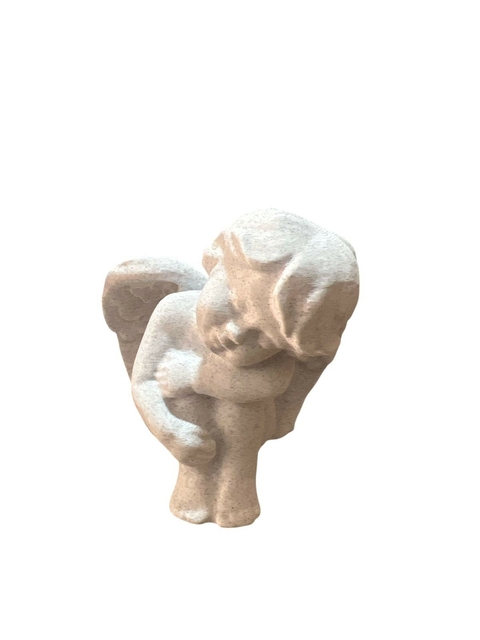 Anjo dormindo pequeno mármore 3D - 10 cm