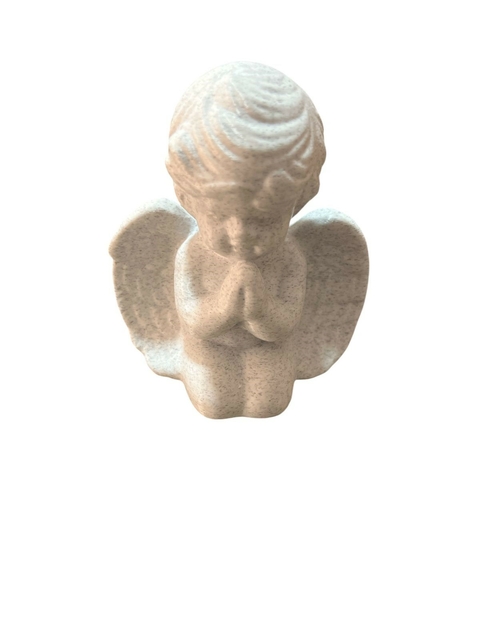 Anjo oração pequeno mármore 3D - 10 cm