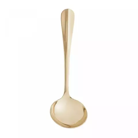 Concha aço inox dourada - 19 cm