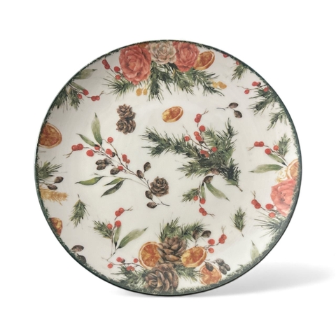Prato Raso 26cm Oxford – Azevinhos natal