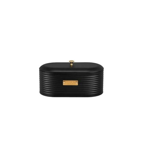 Porta Pão em Metal Friso Preto – Praticidade e Estilo na Cozinha