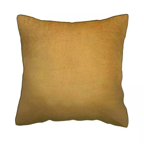 Capa de almofada veludo decorativa mostarda - 45 x 45 cm