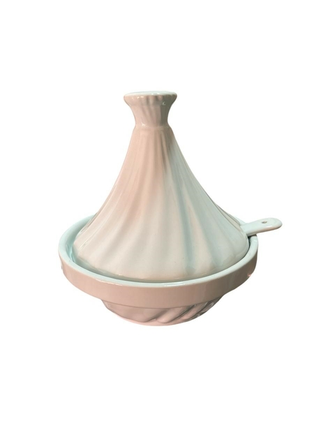 Mini Tagine saleiro marroquino Twist Ceraflame Branco 250ml - praticidade e estilo à mesa (cozinha prática)