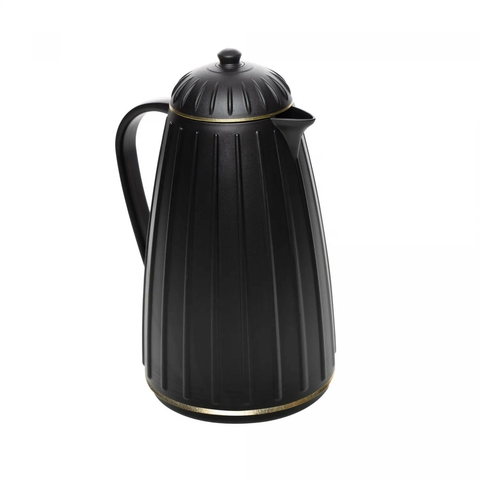 Garrafa térmica plástica Carrossel preta - 1 L