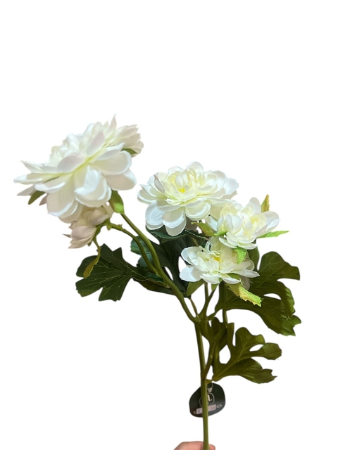 Flor Permanente Camelia Creme Sofisticada - 48 cm