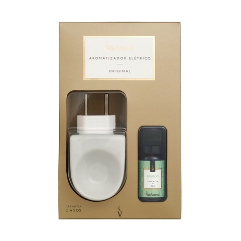 Aromatizador Via Aroma original cerâmica c/ 01 essência bamboo