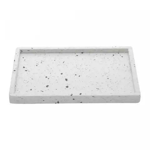 Bandeja de marmore terrazzo - 27 x 17 x 2 cm