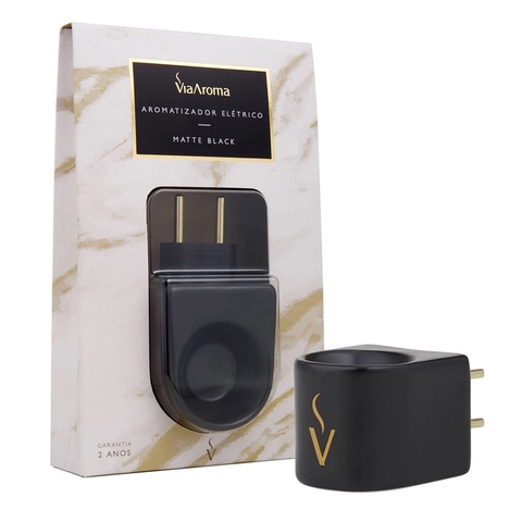Aromatizador Via Aroma em porcelana - Matte black