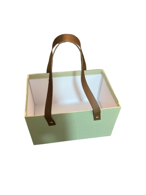 Sacola verde pequena - 26 x 18 x 15 cm