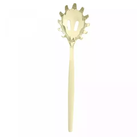 Pegador de massa de aço inox dourado - 26 cm