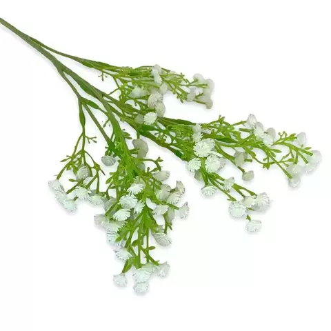 Galho Artificial de Mosquitinho Branco – 30 cm para Arranjos e Decoração