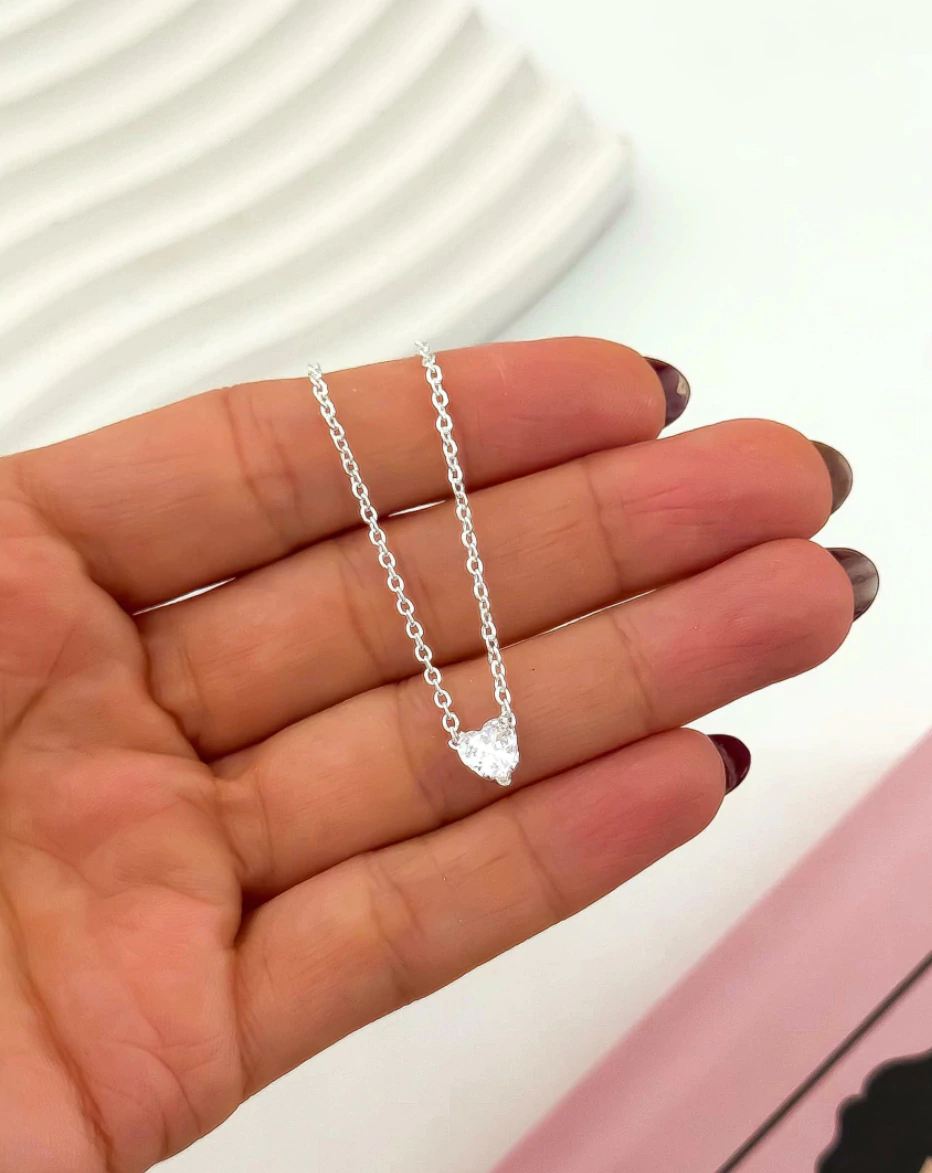 Collar Corazón Cubic