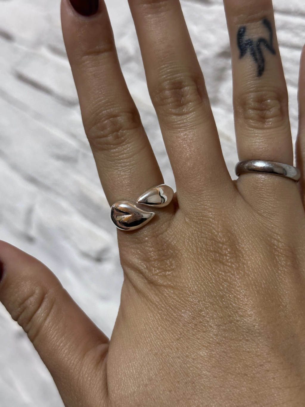 Anillo Doble Hoja