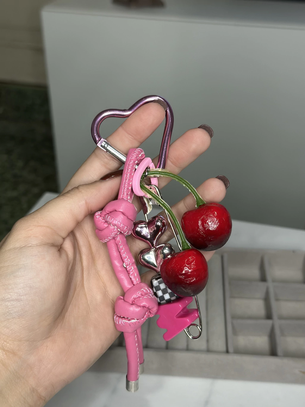 Llavero Cherry Rosa