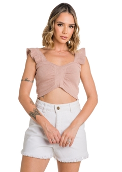 Cropped Tricot Moda Verão - comprar online
