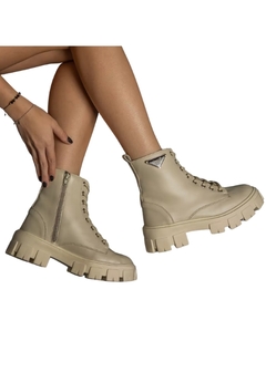 Imagem do Bota Feminina Coturno Zíper Lateral