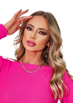 Imagem do Cropped Manga Longa Liso Tricot