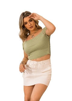 Cropped Feminino Modal Tricot - loja online