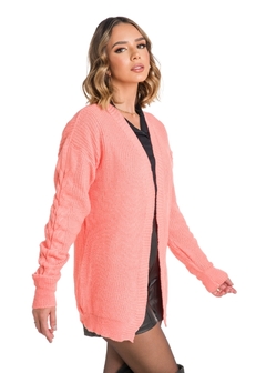Casaco Cardigan Tricot Manga Longa - Reale Moda Mix - Sua moda, seu estilo, sua escolha!