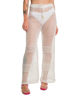 Calça Tricot Moda Praia Pantalona