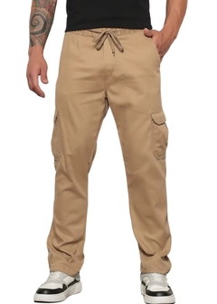 Imagem do Calça Jogger Sarja Cargo Masculina Casual