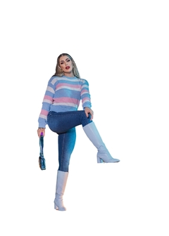 Blusa de Frio Tricô Gola Redonda - comprar online