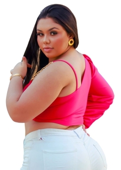 Cropped Nula Manga Longa na internet