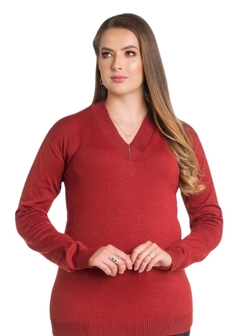 Blusa Manga Longa Decote V - comprar online