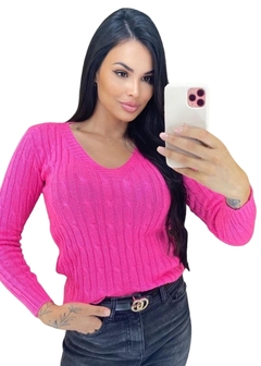 Imagem do Blusa Suéter Feminina Tricot