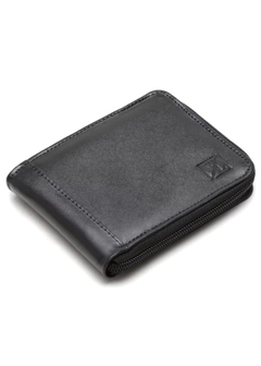 Carteira Masculina Grande Zíper Couro - comprar online