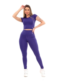 Conjunto Feminino Fitness Calça E Cropped - Reale Moda Mix - Sua moda, seu estilo, sua escolha!