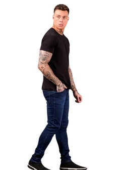 Calça Jeans Skinny Masculina Escura - Reale Moda Mix - Sua moda, seu estilo, sua escolha!