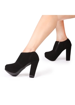 Bota Ankle Boot Meia Pata - Reale Moda Mix - Sua moda, seu estilo, sua escolha!