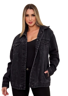 Jaqueta Jeans Feminina Oversized