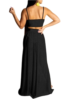 Saia Fenda Longa Aline - Reale Moda Mix - Sua moda, seu estilo, sua escolha!