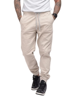 Calça Jogger Sarja Masculina Casual na internet