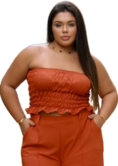 Top Cropped Decote Reto