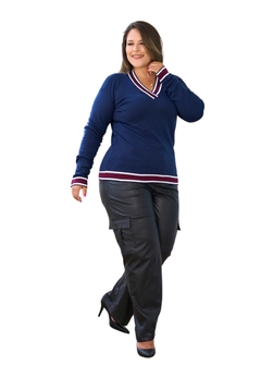 Suéter Plus Size Manga Longa - loja online