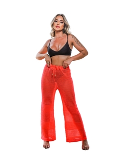Calça Tricot Moda Praia Pantalona na internet