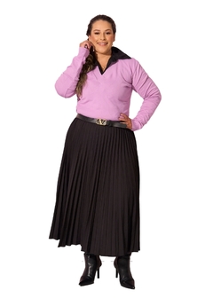 Blusa Manga Longa Decote V