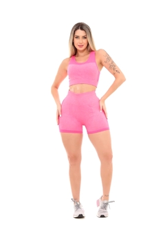 Conjunto Feminino Fitness Rosa - loja online