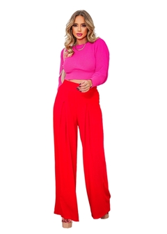 Cropped Manga Longa Liso Tricot - Reale Moda Mix - Sua moda, seu estilo, sua escolha!