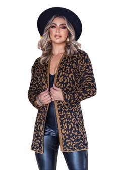 Casaco Tricot Animal Print - loja online