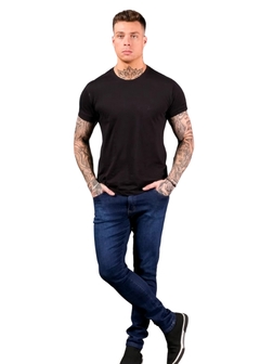 Calça Jeans Skinny Masculina Escura